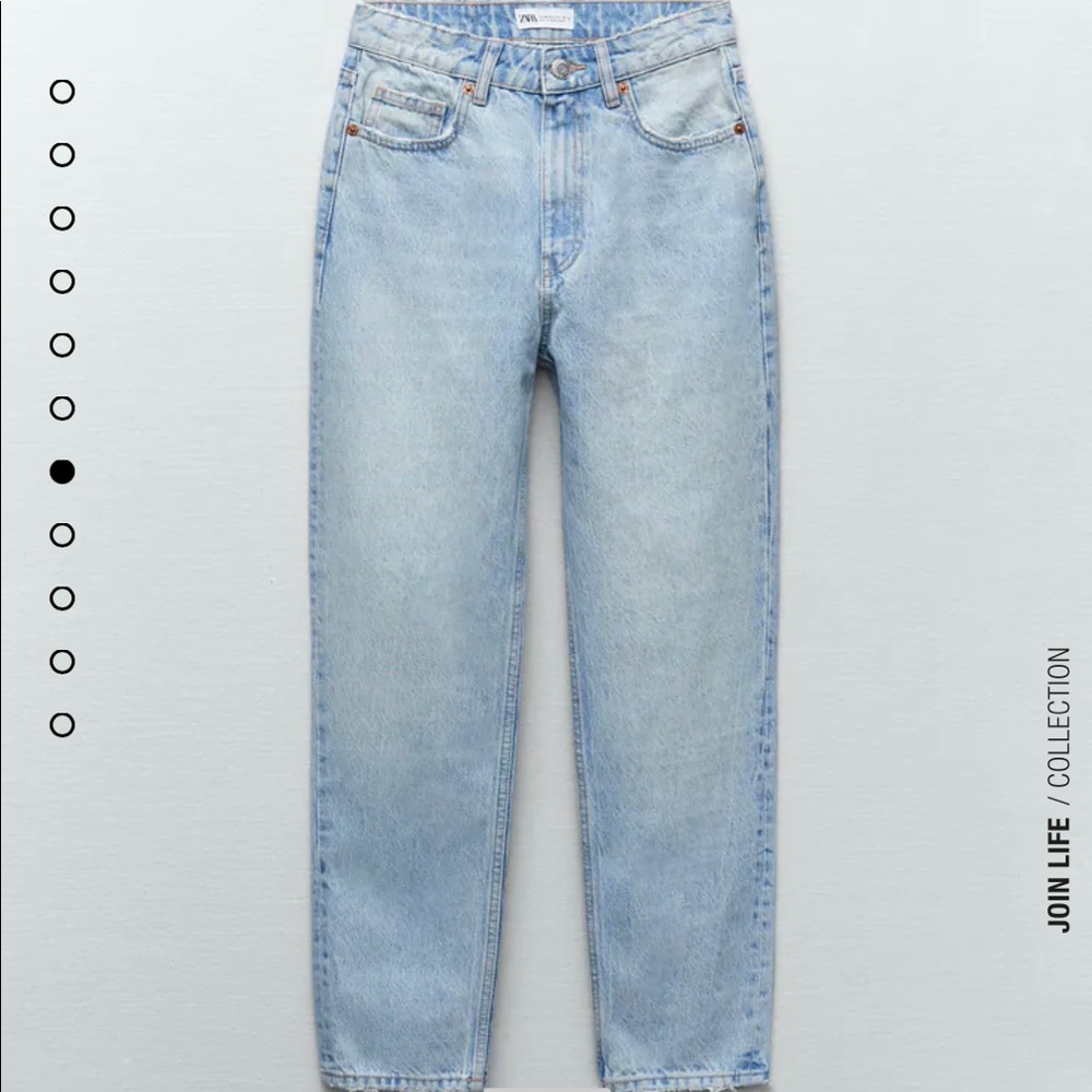 NEW Zara Classic Mom fit straight jean